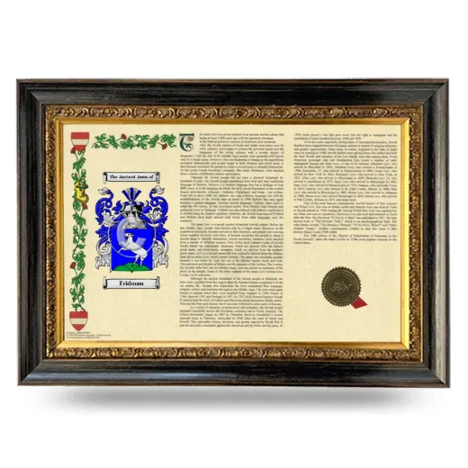 Fridman Armorial Landscape Framed - Heirloom