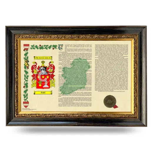Friel Armorial Landscape Framed - Heirloom