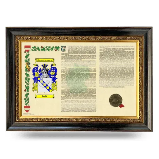 Frolic Armorial Landscape Framed - Heirloom
