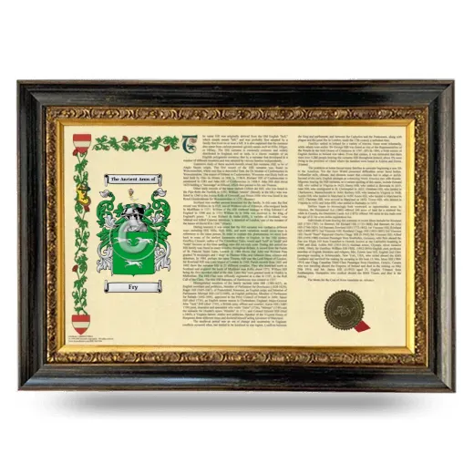 Fry Armorial Landscape Framed - Heirloom