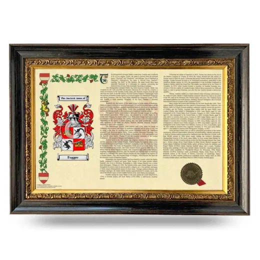 Fugger Armorial Landscape Framed - Heirloom