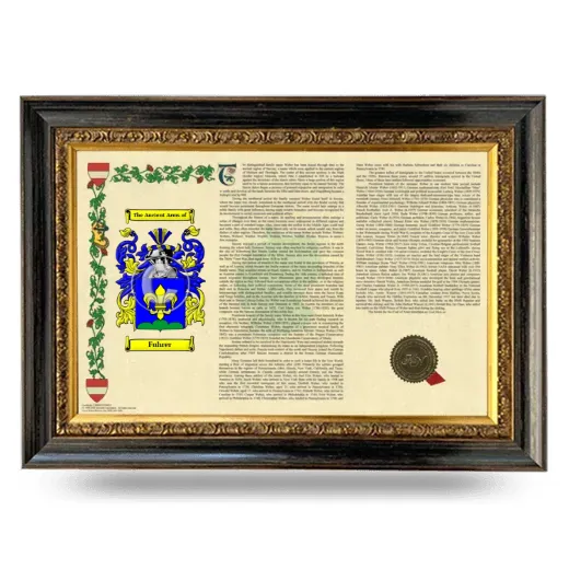 Fuhrer Armorial Landscape Framed - Heirloom
