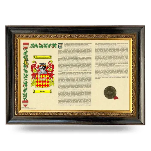 Funk Armorial Landscape Framed - Heirloom