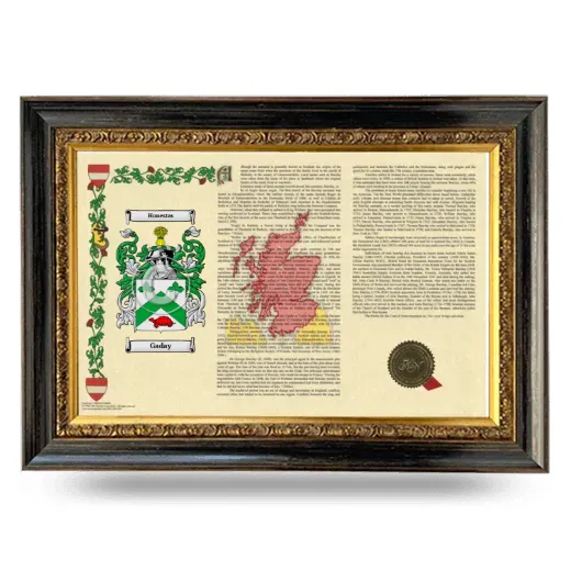 Gaday Armorial Landscape Framed - Heirloom