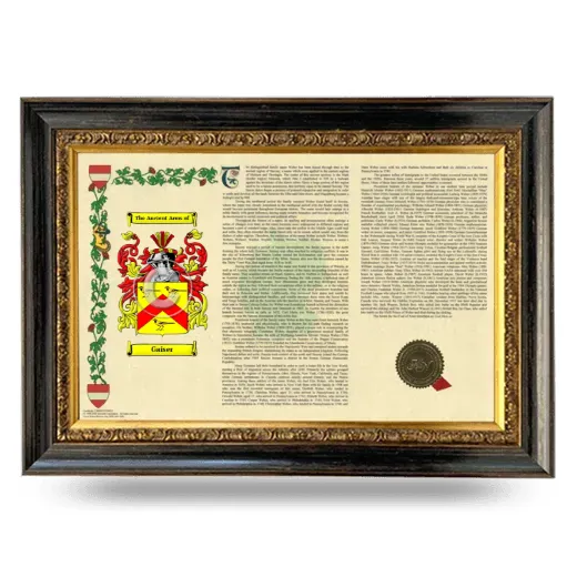 Gaiser Armorial Landscape Framed - Heirloom