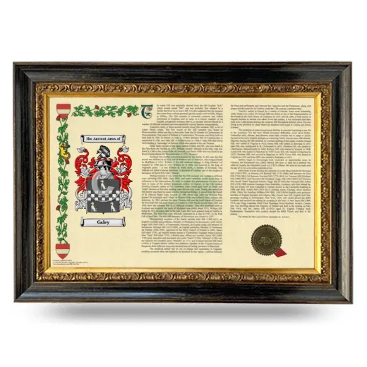 Galey Armorial Landscape Framed - Heirloom