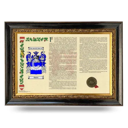 Gants Armorial Landscape Framed - Heirloom