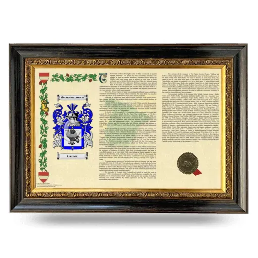 Garces Armorial Landscape Framed - Heirloom