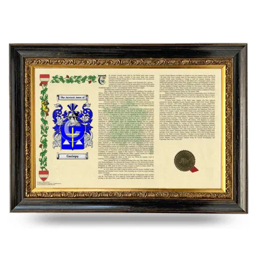 Gariepy Armorial Landscape Framed - Heirloom