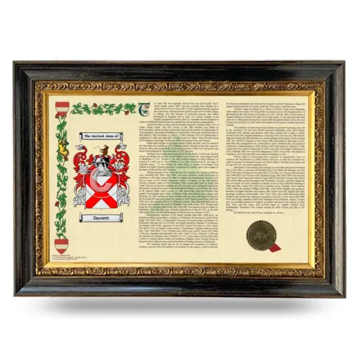 Garrett Armorial Landscape Framed - Heirloom
