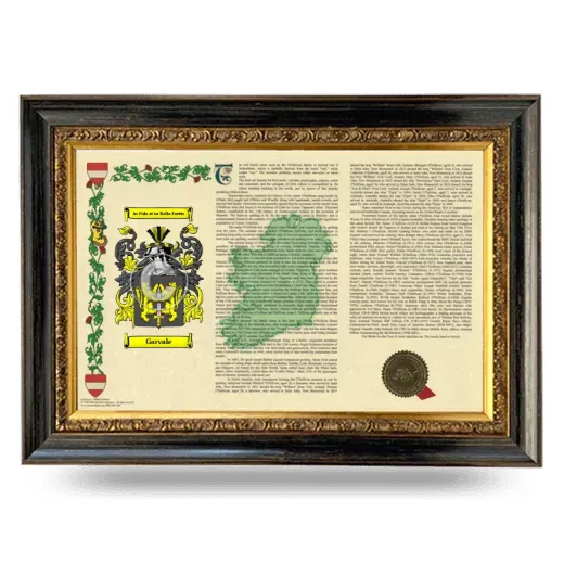 Garvale Armorial Landscape Framed - Heirloom