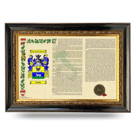 Gatzke Armorial Landscape Framed - Heirloom