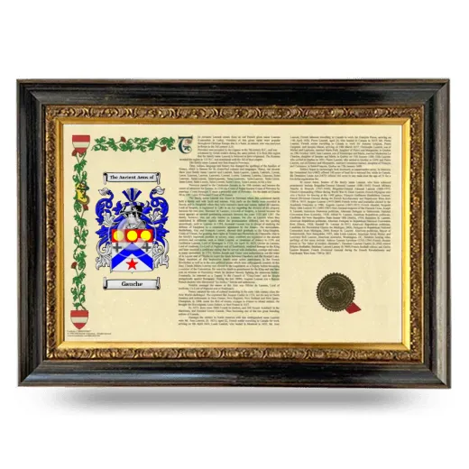 Gauche Armorial Landscape Framed - Heirloom