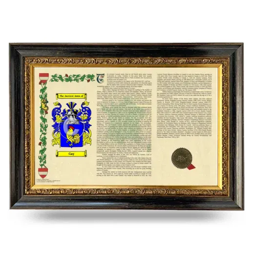 Gay Armorial Landscape Framed - Heirloom