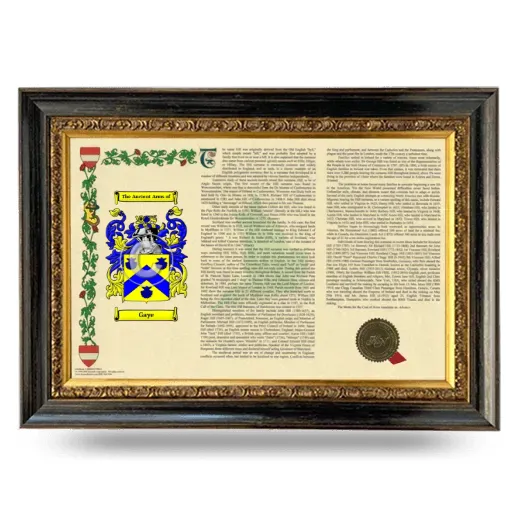 Gaye Armorial Landscape Framed - Heirloom
