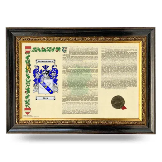 Geck Armorial Landscape Framed - Heirloom