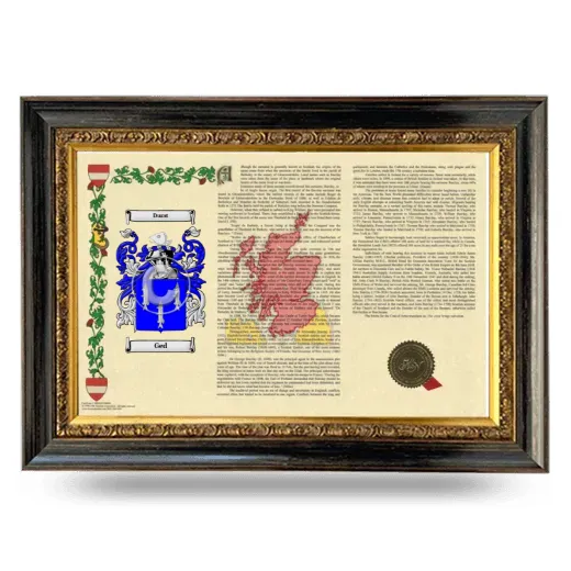 Ged Armorial Landscape Framed - Heirloom
