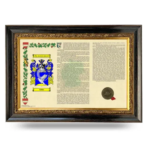 Geiss Armorial Landscape Framed - Heirloom