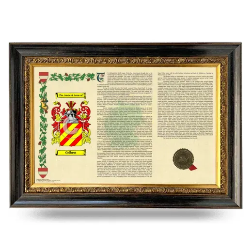 Gelbert Armorial Landscape Framed - Heirloom