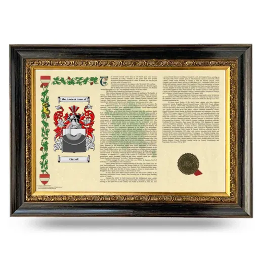Genet Armorial Landscape Framed - Heirloom