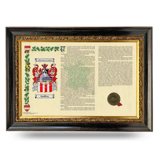 Geoffroy Armorial Landscape Framed - Heirloom