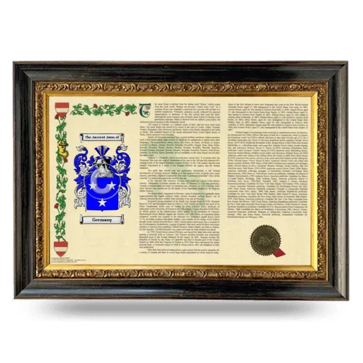 Germany Armorial Landscape Framed - Heirloom