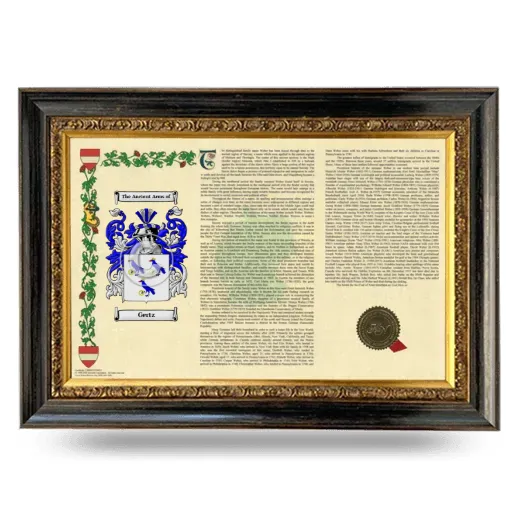 Gertz Armorial Landscape Framed - Heirloom