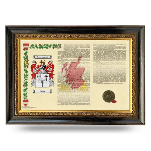 Gibbs Armorial Landscape Framed - Heirloom