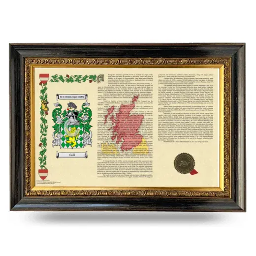 Gill Armorial Landscape Framed - Heirloom