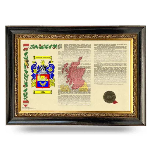 Gillie Armorial Landscape Framed - Heirloom