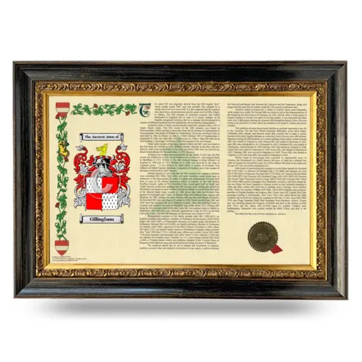 Gillingham Armorial Landscape Framed - Heirloom