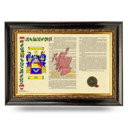 Gilly Armorial Landscape Framed - Heirloom