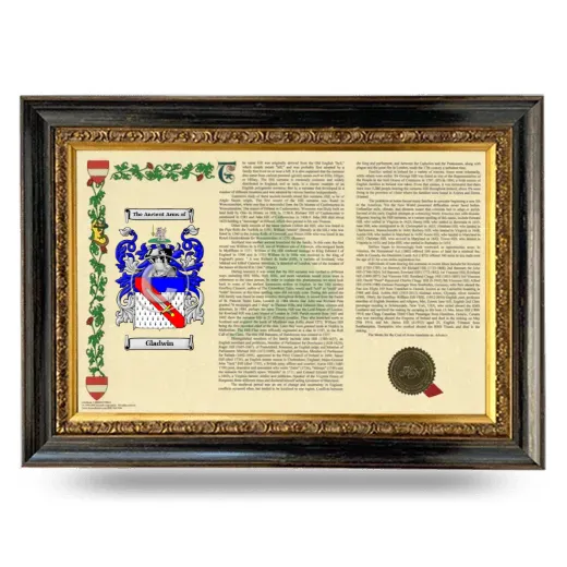 Gladwin Armorial Landscape Framed - Heirloom