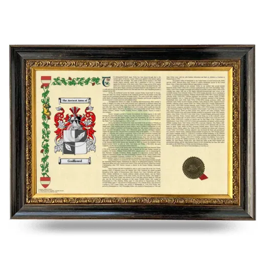 Godfreed Armorial Landscape Framed - Heirloom