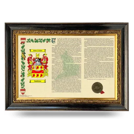 Godwine Armorial Landscape Framed - Heirloom