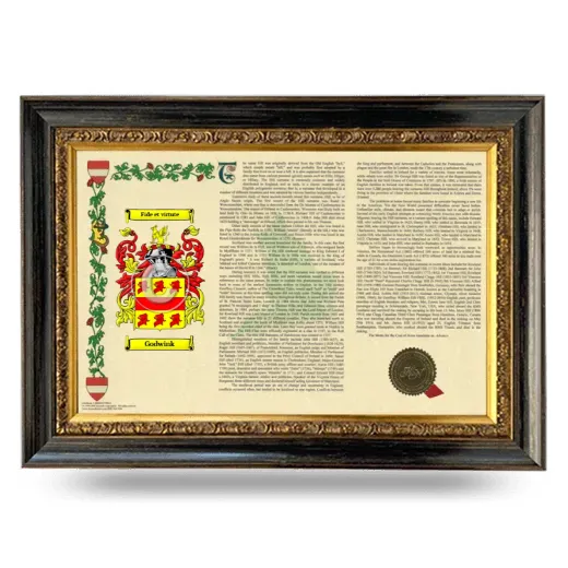 Godwink Armorial Landscape Framed - Heirloom