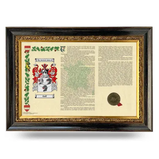 Goff Armorial Landscape Framed - Heirloom