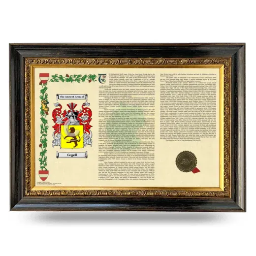 Gogell Armorial Landscape Framed - Heirloom