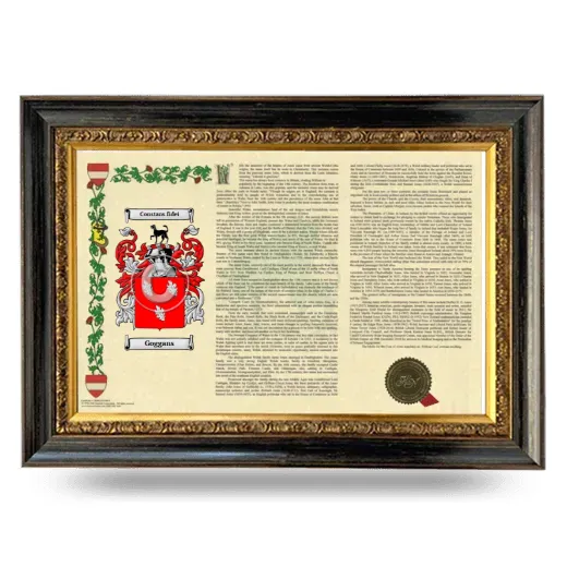 Goggans Armorial Landscape Framed - Heirloom