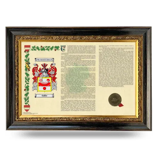Golbe Armorial Landscape Framed - Heirloom