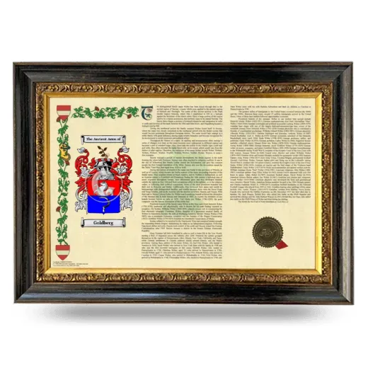 Goldberg Armorial Landscape Framed - Heirloom