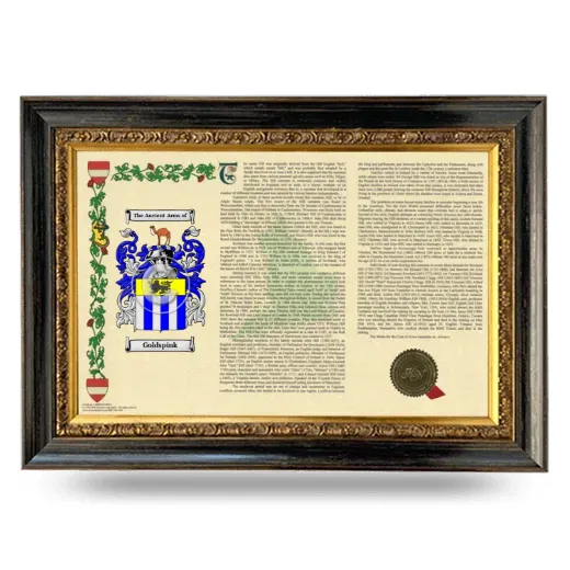 Goldspink Armorial Landscape Framed - Heirloom