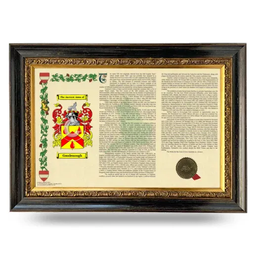 Goodenough Armorial Landscape Framed - Heirloom