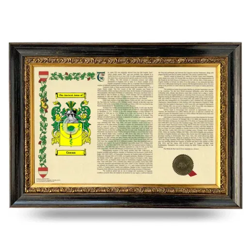 Goran Armorial Landscape Framed - Heirloom