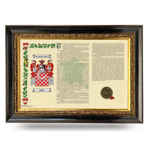 Gotte Armorial Landscape Framed - Heirloom