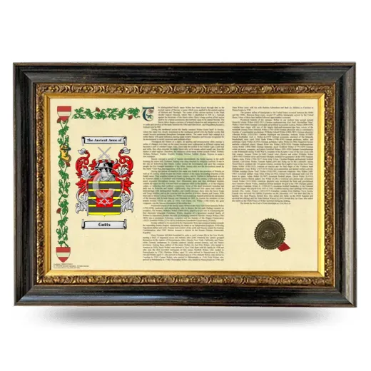 Gotts Armorial Landscape Framed - Heirloom