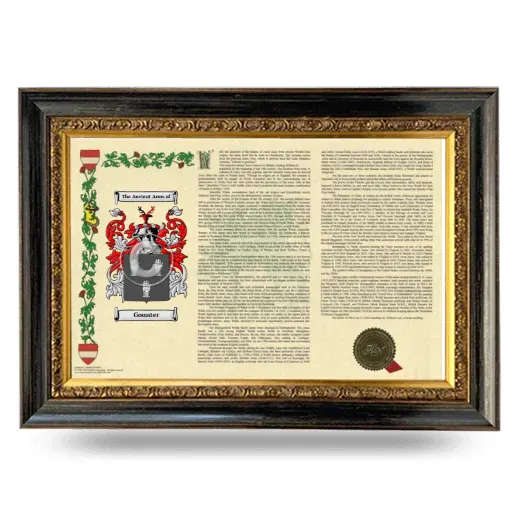 Gounter Armorial Landscape Framed - Heirloom