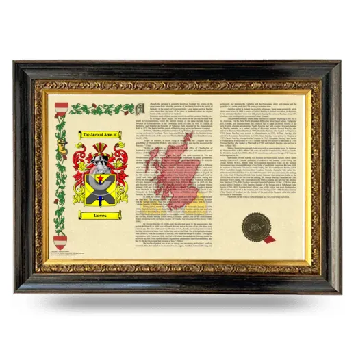 Goves Armorial Landscape Framed - Heirloom