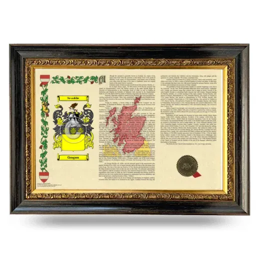 Gragan Armorial Landscape Framed - Heirloom