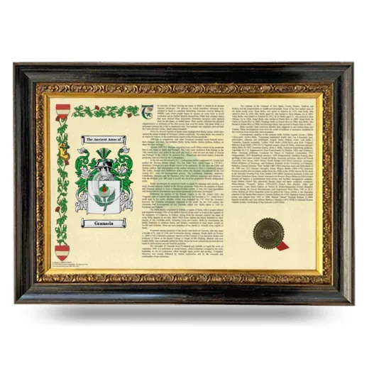 Granada Armorial Landscape Framed - Heirloom